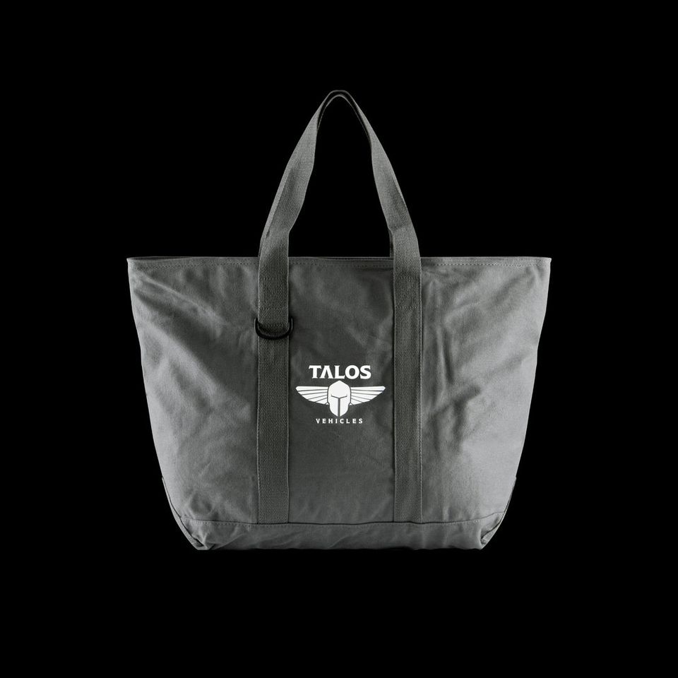 Grey Canvas Tote Bag