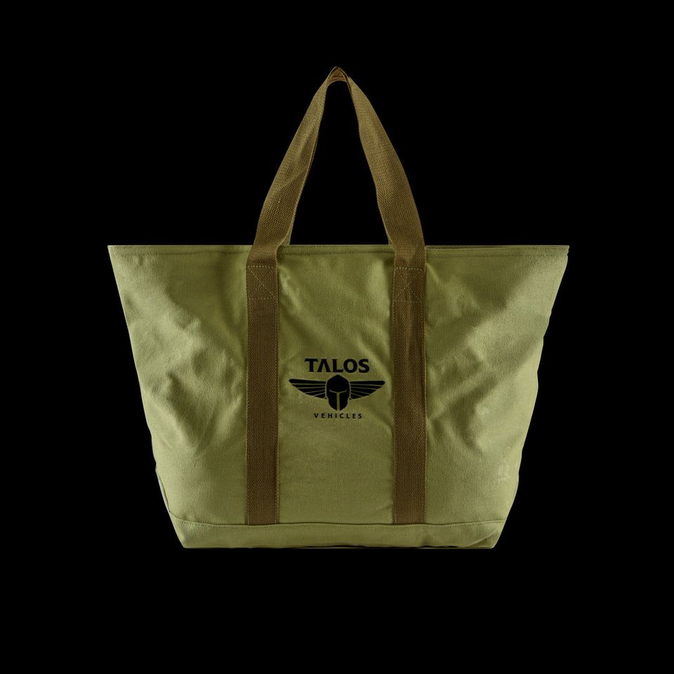Green Canvas Tote Bag