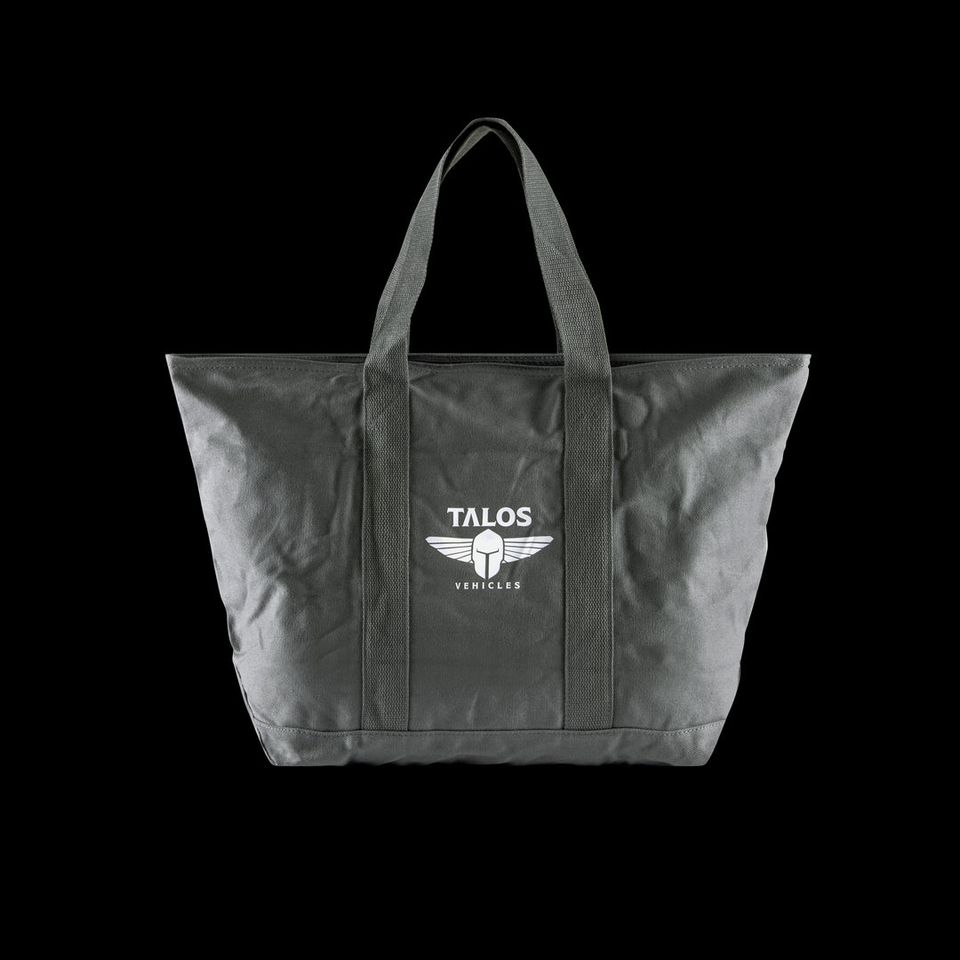Grey Canvas Tote Bag